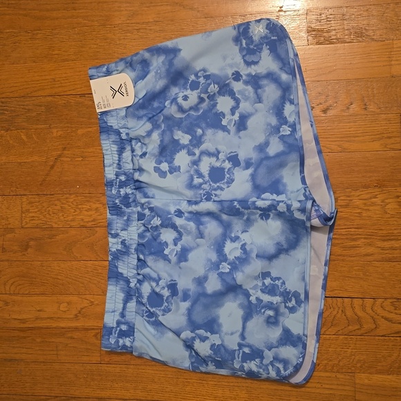 XERSION BRAND GIRL'S PLUS SIZE BLUE RUNNING SHORTS SIZE 3XL 22.5P - Picture 1 of 13